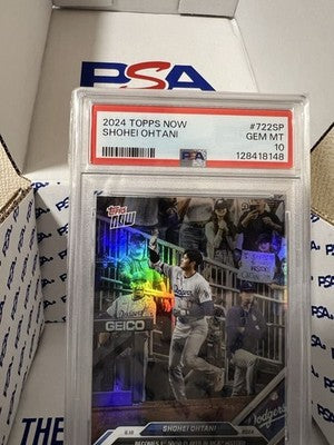 2024 Topps now Shohei Otani 722sp 50/50 Short print Foil Variation Card