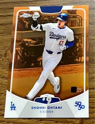 Topps 2024 Shohei Otani 50/50 Orange parallel card Los Angeles Dodgers MBL