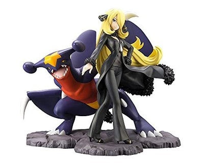 Kotobukiya Pokemon Series Cynthia with Garchomp Shirona Figure ARTFX J gift JP