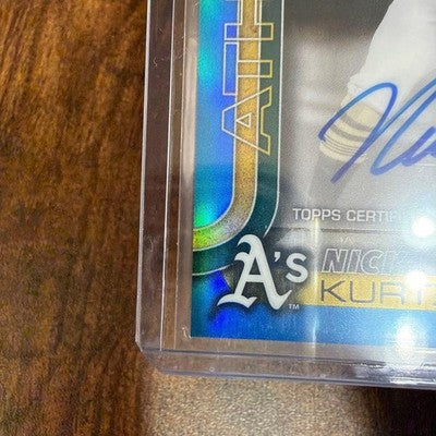 Topps Chrome 2025 Series Nick Kurtz Autograph & 150 RA-KU (BLUE REFRACTOR)