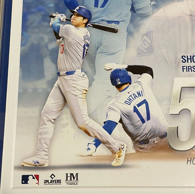 Dodgers Shohei Ohtani 50-50 Commemorative Double Coin Photo Mint serial number