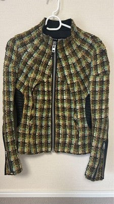 JUNYA WATANABE COMME des GARÇONS tweed and leather top Size S Women's