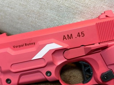 SAO Gun Gale Online AM.45 LLENN Vorpal Bunny Gas Blowback Pistol pink gift *8