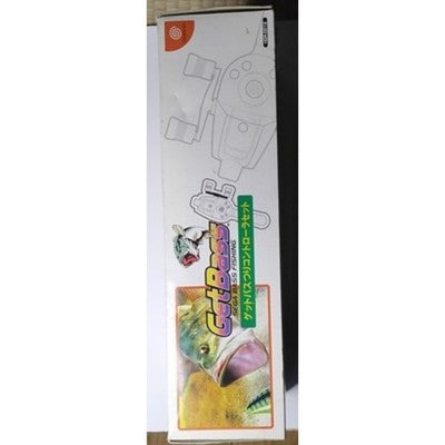 SEGA Dreamcast Get Bass Fishing Game + Fishing Controller Rod Set Game