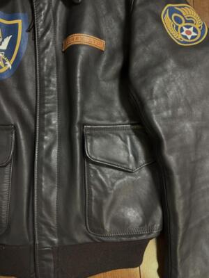 Good Condition AVIREX LTD Made in the USA A-2 FLYING TIGERS Brown Size M Men's