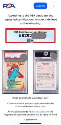 Shohei Ohtani 2021 Topps Project 70 PSA9 Pokemon style card Angels uniform