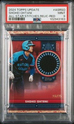 2024 Topps Update Shohei Ohtani All-Star Stitches Card Red WBC Number 16