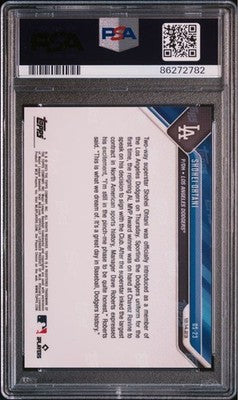 Topps Now Shohei Ohtani PSA 10 Gem Mint Dodgers Intro Press Conference