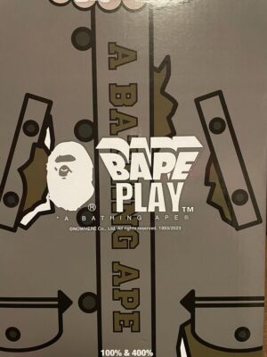 A BATHING APE MEDICOM TOY BE@RBRICK BAPE(R) ALPHA CAMO SHARK 100% 400% set