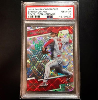 2018 Panini Chronicles Shohei Ohtani RC PSA10 #6 Angels Revolution Cosmic 100