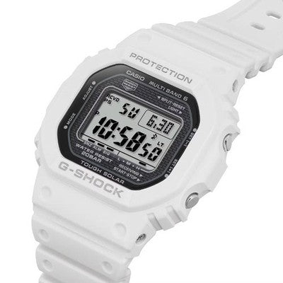 CASIO G-SHOCK GW-5000HS-7JF Tough Solar Radio-Controlled White Fabric Band