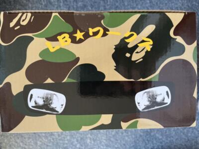 BE@RBRICK LBWK × BAPE(R) 100% & 400% detailed pattern collaboration Bearbrick