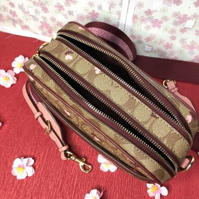 COACH Jes Crossbody in Signature Canvas Heart floral print C3239 outlet New JP