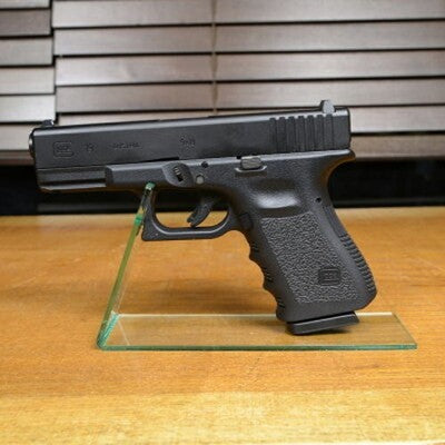 2 Sets FIELD LABEL Gun Stand Clear Acrylic Stand Handgun Stand Display Interior