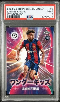 Lamine Yamal 2023 Topps UCL Japan Edition Wonderkids RC #3 PSA 9 MINT