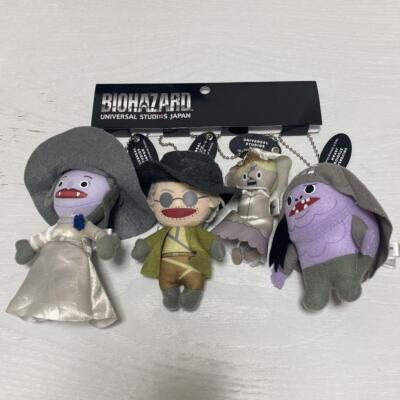 Resident Evil Village Plush Keychain 4 set Universal Studios Japan USJ Biohazard