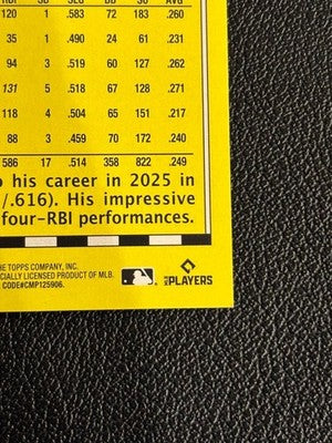 2025 Topps Pete Alonso Base Update Japan Edition /10 sakura