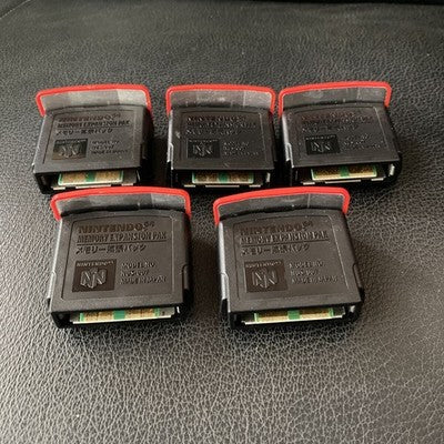 5 Nintendo 64 Expansion Pak Official N64 Memory NUS-007 OEM Lot Region Free
