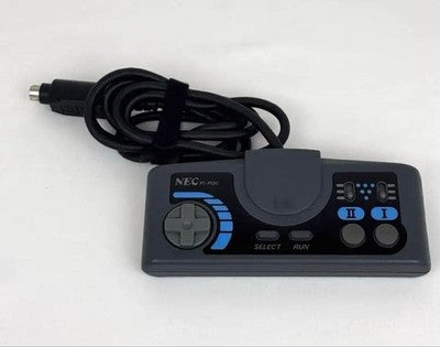NEC PC Engine TurboPad Controller PI-PD6 Black Tested Working Japan