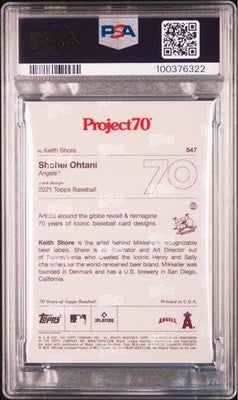 PSA10 Shohei Ohtani by Topps Project70 Pokémon Card Homage Angels uniform