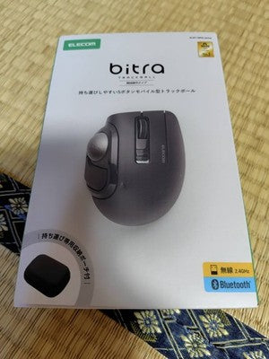 ELECOM bitra Trackball Mouse Quiet Thumb Bluetooth 2.4GHz M-MT1MRSABK Black