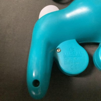 Set of 2 Nintendo GameCube Controller White Emerald Blue DOL-003 OEM Tested