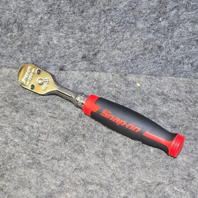 Snap-on FH100 3/8" Drive 100 Tooth Red Soft Grip Handle Ratchet Tool MSS ZIK New