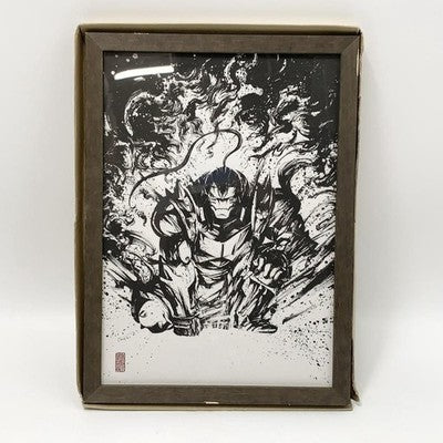 Opened ANIPLEX Fullmetal Alchemist Sumi-e Alphonse Elric ink painting gift draw