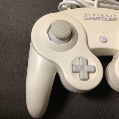 Set of 2 Nintendo GameCube Controller White Emerald Blue DOL-003 OEM Tested