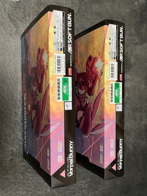Set of 2 SAO Gun Gale Online AM.45 LLENN Vorpal Bunny Gas Blowback Pistol pink 1