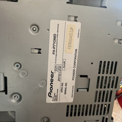 Pioneer Carrozzeria FH-P710MD 2DIN CD MD Car Audio DSP Added Bluetooth In Stock