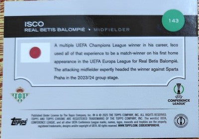 2024-25 ISCO Real Betis Topps UEFA Club Competitions Japan Edition /25