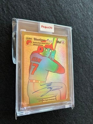 2023 Shohei Ohtani autographed card Topps Project70 50-50 Japanese Edition