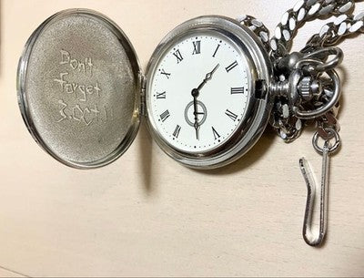 Fullmetal Alchemist COSPA Edward Elric Silver Watch Quartz Pocket Watch