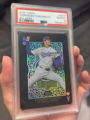 Topps 2025 Yoshinobu Yamamoto All Aces Dodgers PSA10 MLB Major League Baseball