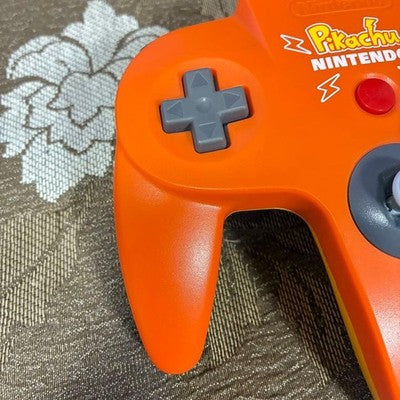 Nintendo 64 Controller Pikachu Pokemon N64 Orange Yellow NUS-005 Limited Tested