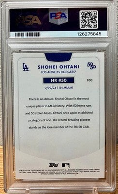 [PSA10] Topps Shohei Ohtani 50/50(HR#50) memorial card