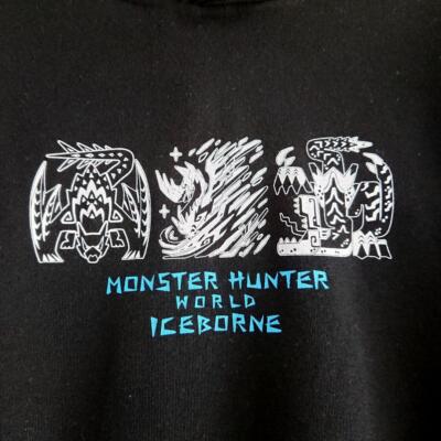 SIZE 4L Monster Hunter Hoodie (MH) Fleece Lined Last one left Japan game
