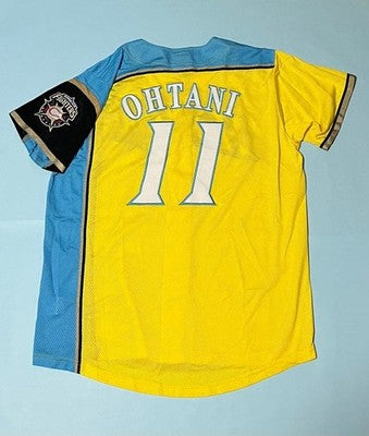 Shohei Ohtani Hokkaido Nippon-Ham Fighters Jersey Size L Happy Yellow #11
