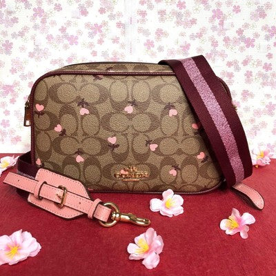 COACH Jes Crossbody in Signature Canvas Heart floral print C3239 outlet New JP