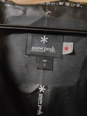 【size S】snow peak FR Rain Trench Mountain Parka Black  JAPAN