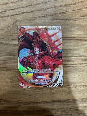 Monkey D. Luffy Eiichiro Oda Signed SR Parallel ST01-012 Trading Card
