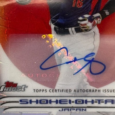 Shohei Ohtani 2023 Topps FINEST WBC Japan Representative Autograph Card