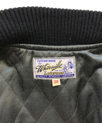 【38】 WHITESVILLE WV13682 Leather Stadium Jumper Arcadia Athletics Navy