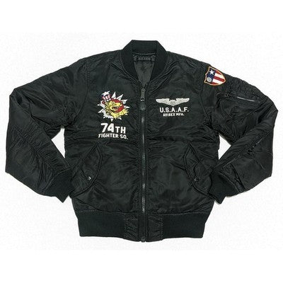 AVIREX Flying Tiger AVG Reversible MA-1 Black Size F Filled with padding