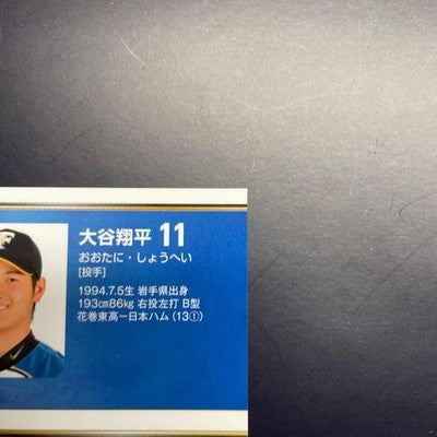 BBM 2013 Shohei Ohtani Parallel Rookie Card Team Limited 2-Piece Set #11