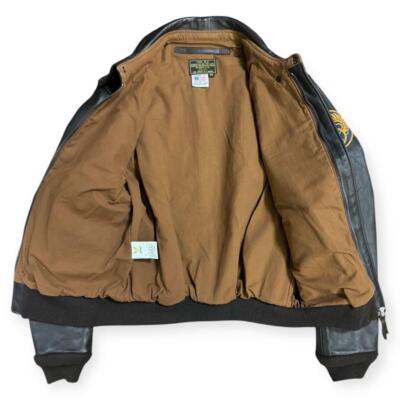 Good Condition AVIREX LTD Made in the USA A-2 FLYING TIGERS Brown Size M Men's