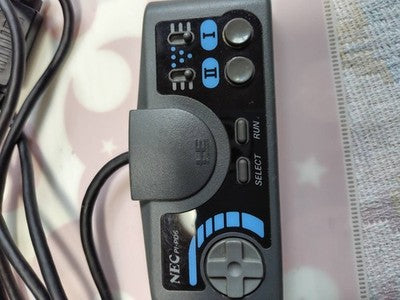 NEC PC Engine TurboPad Controller PI-PD6 Black Tested Working Japan