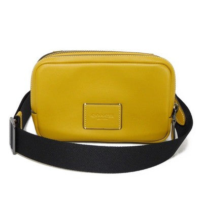 Coach Carrier Fawn Crossbody Smooth Calf Mustard Dark Yellow Outlet Leather