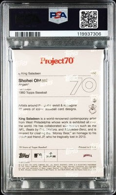 Shohei Ohtani 2021 Topps Project 70 #450 PSA10 Major League Baseball Angels